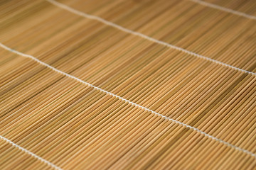 Image showing brown wooden mat