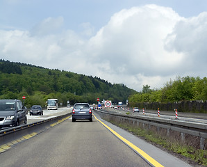 Image showing highway scenery in Southern Germany