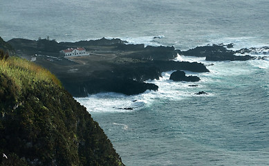 Image showing coastal scenery at the Azores