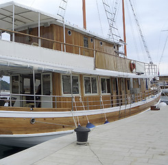 Image showing wooden ship in Croatia