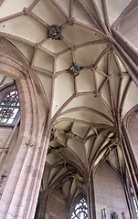 Image showing inside the minster of Freiburg im Breisgau