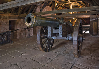 Image showing cannon in Haut-Koenigsbourg Castle