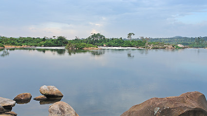 Image showing waterside River Nile scenery near Jinja