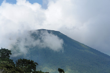 Image showing Mount Gahinga in cloudy ambiance