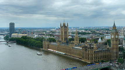 Image showing Houses of Parliament and London City