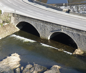 Image showing bridge detail seen from above