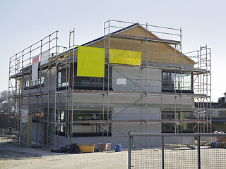 Image showing house construction