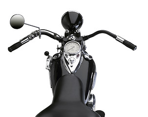 Image showing classic motorbike