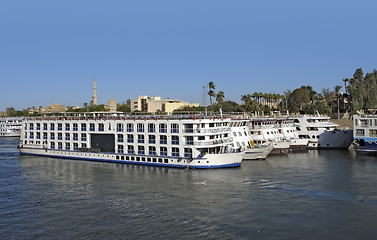 Image showing passenger ships on River Nile