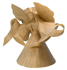 Image showing wooden angel sculpture