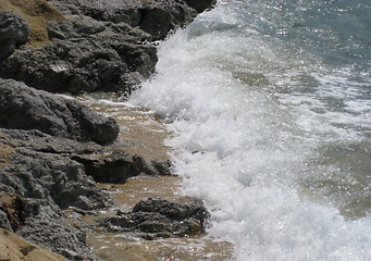 Image showing coastal surf scenery