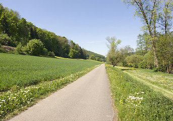 Image showing idyllic spring scenery in Hohenlohe