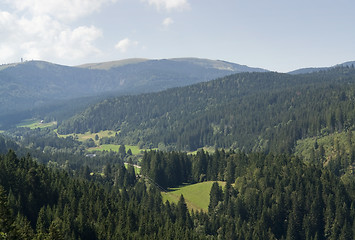 Image showing aerial Black Forest scenery at summer time