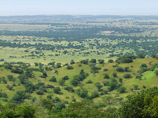 Image showing aerial view of the Kabwoya Wildlife Reserve