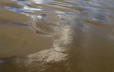 Image showing ebb tide beach scenery