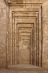 Image showing detail at Precinct of Amun-Re in Egypt