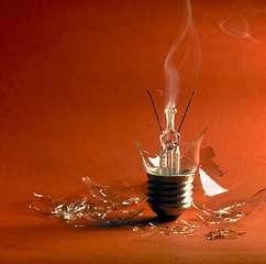 Image showing broken light bulb
