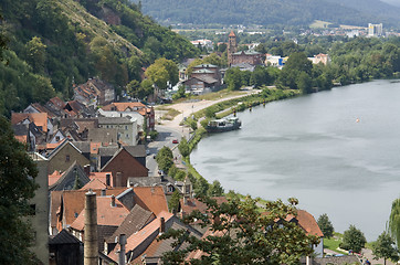 Image showing Miltenberg aerial view at summer time