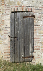 Image showing old wooden door