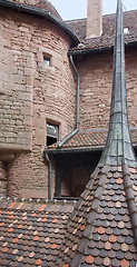 Image showing Haut-Koenigsbourg Castle detail in France