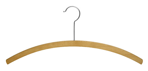 Image showing wooden clothes hanger