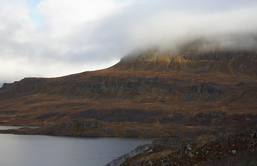 Image showing scottish scenery with dramatic clouds