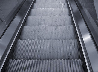 Image showing escalator detail