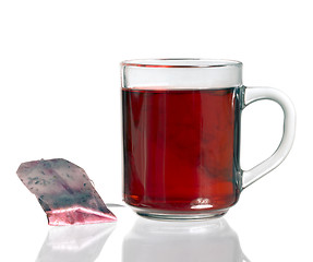 Image showing teacup and tea bag