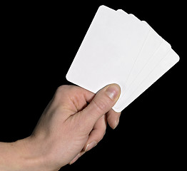 Image showing hand and spread cards