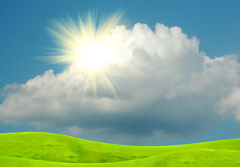 Image showing sun in clouds