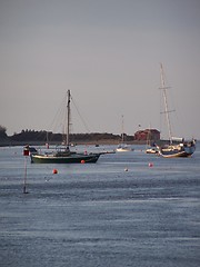 Image showing ships on the ocean water