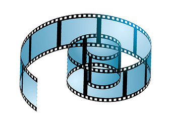 Image showing Film reel curl