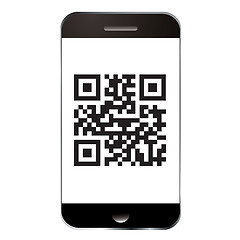 Image showing Smart phone qr