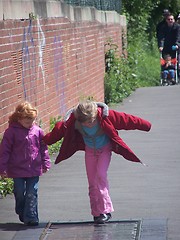 Image showing A little girls