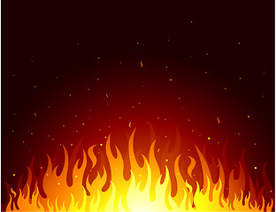 Image showing Fire flames symbol