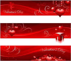 Image showing Valentine's day banners