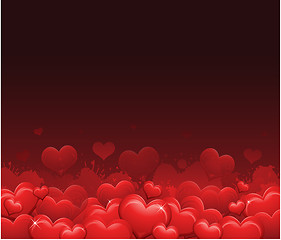 Image showing Red Valentine's day background