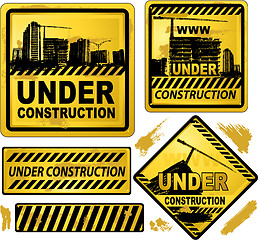 Image showing Under construction signs