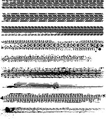 Image showing Dirty tire tracks