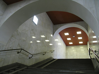 Image showing Staircase in subway