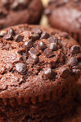 Image showing 	chocolate muffins