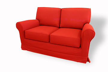 Image showing little red sofa