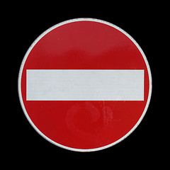 Image showing No entry sign