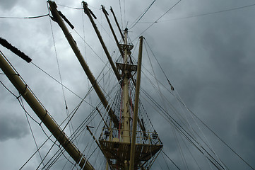 Image showing mast - tall ship