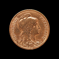 Image showing French coin