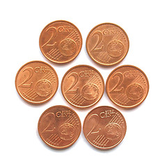 Image showing Euro coins