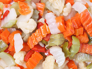 Image showing Mixed vegetables