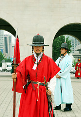 Image showing Korean guard