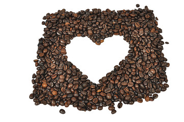 Image showing Coffee heart