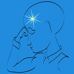 Image showing Man thinking